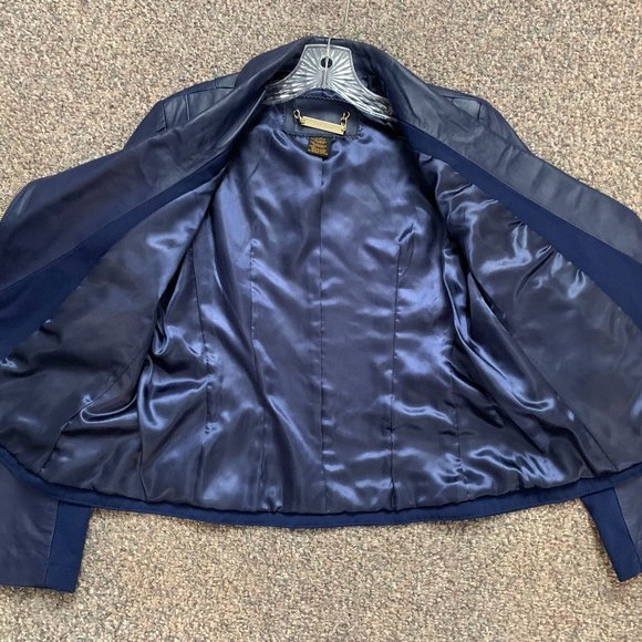 Iman Platinum Collection Leather Moto Jacket - Picture 2 of 4